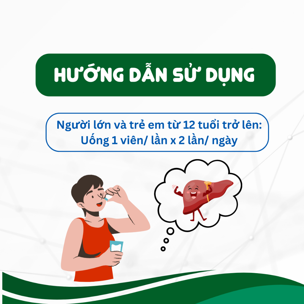 [Combo 5 Hộp Tặng 1] Viên uống hỗ trợ thải độc gan mát gan Biophar Liver Detox bảo vệ tăng cường chức năng gan