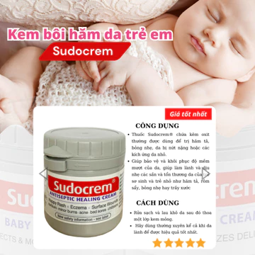 ( Chính hãng - 2 TEM )Kem chống hăm Sudocream 60g, Kem hăm tã bỉm cho bé giảm ngứa ngáy khó chịu ở trẻ, hết hăm hết ngứa