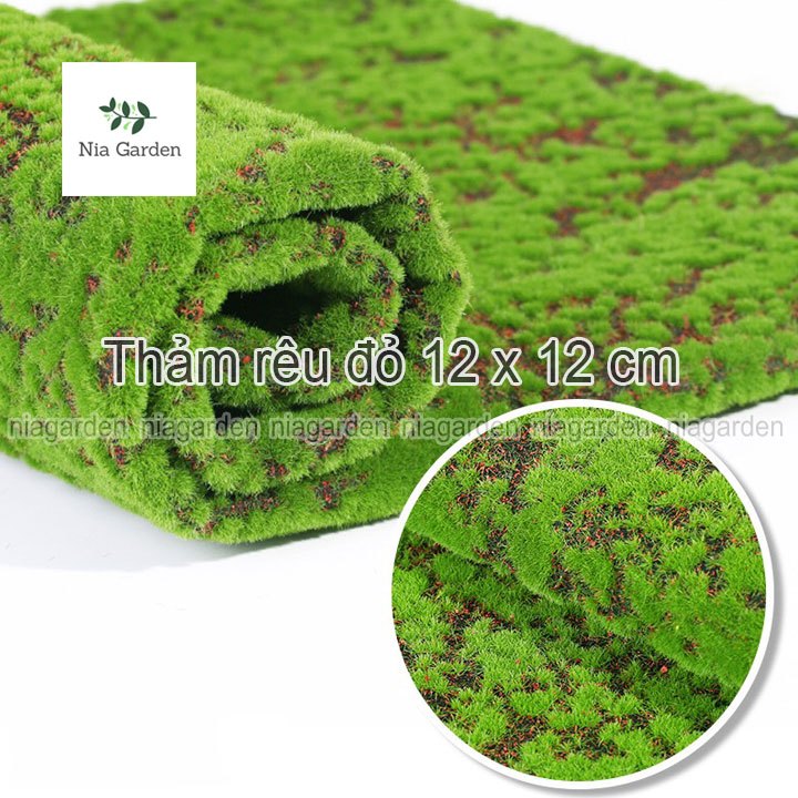 Thảm rêu nhân tạo thảm cỏ mini trang trí tiểu cảnh chậu cây terarium ...