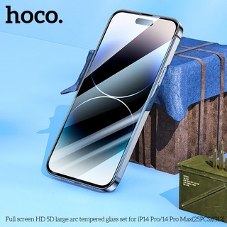 Kính Cường Lực 5D Full màn hình Hoco G12 cho iPh từ X đến 16 Pro Max, chống trầy xước, bảo vệ mắt (Đen) - Nhất Tín