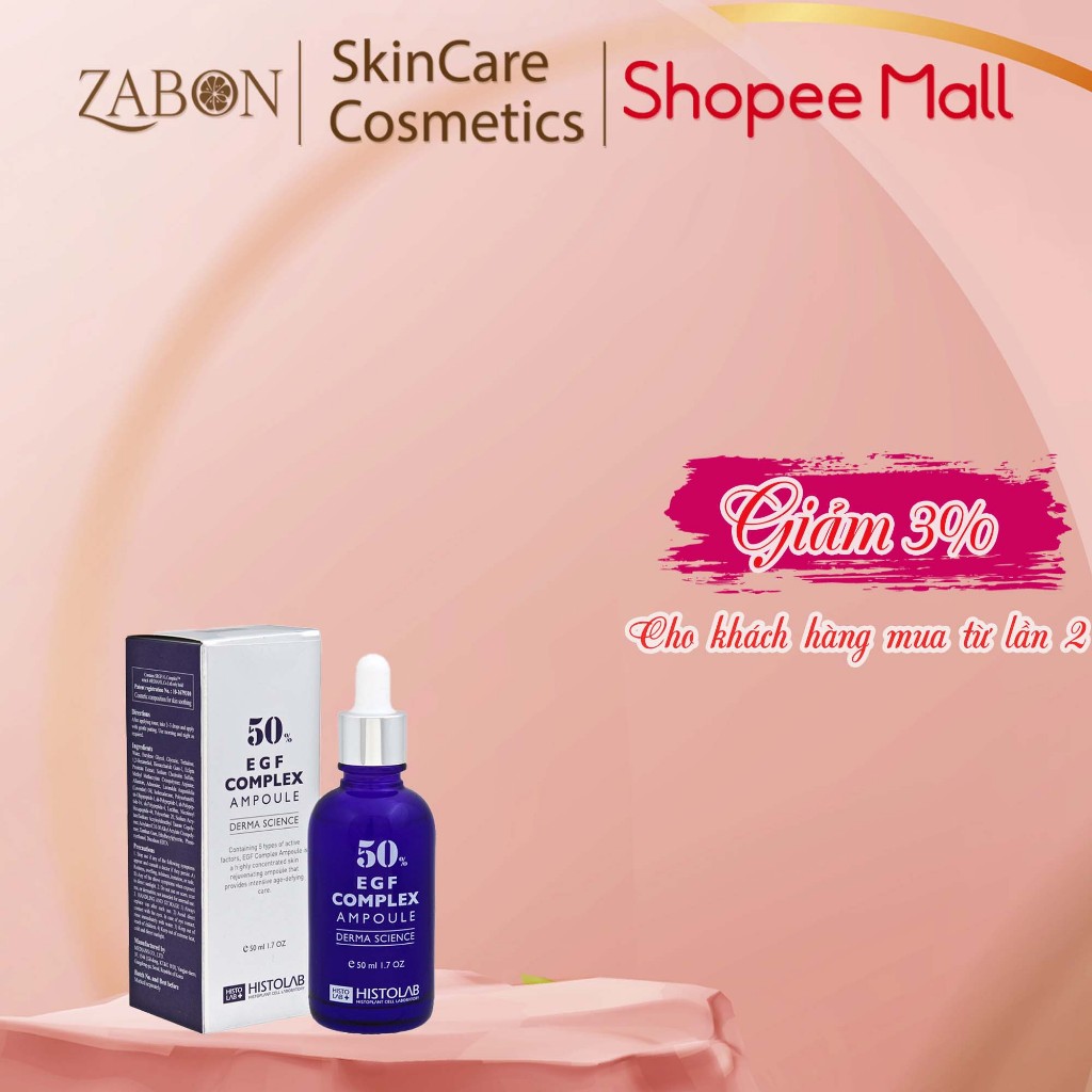 HISTOLAB 50 EGF COMPLEX AMPOULE 50ML/ TINH CHẤT TRẺ HÓA DA HISTOLAB 50