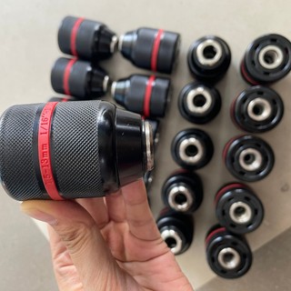 Đầu Kẹp Mũi Khoan Bằng Kim Loại 13mm AutoLock- Hàng Cao Cấp viền đỏ chuẩn xịn