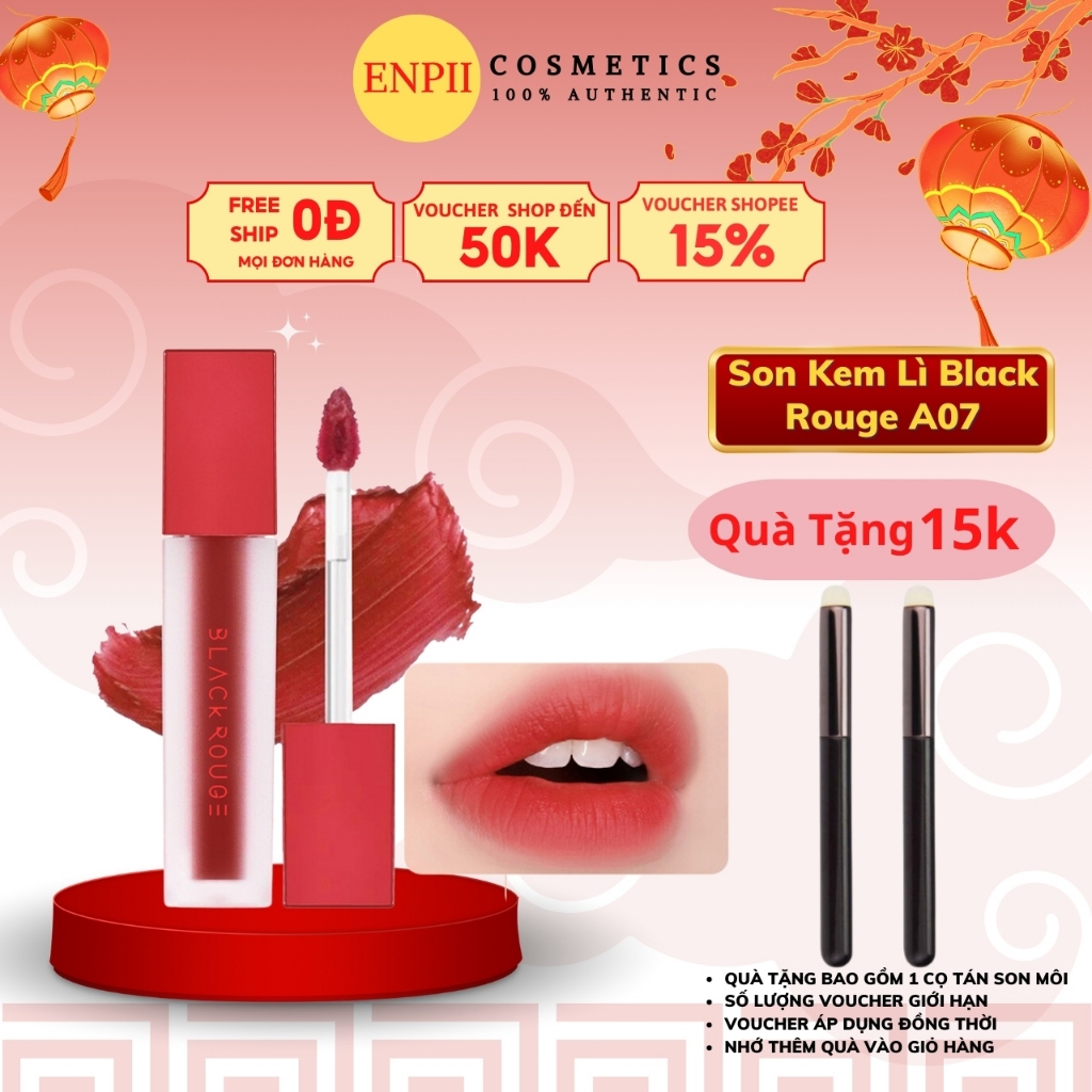 Son Kem Lì Black Rouge A07 Rasberry Syrup Đỏ Cam Đào 4.5g | Shopee Việt Nam
