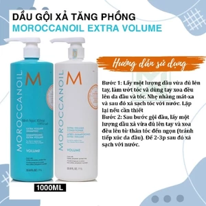 DẦU GỘI XẢ MOROCCANOIL HYDRATION 1000ml DƯỠNG ẨM PHỤC HỒI HƯ TỔN ,NGĂN TÓC GÃY RỤNG