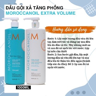 DẦU GỘI XẢ MOROCCANOIL HYDRATION 1000ml DƯỠNG ẨM PHỤC HỒI HƯ TỔN ,NGĂN TÓC GÃY RỤNG