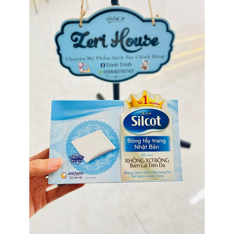 Bông tẩy Trang Silcot 82 miếng Nhật Bản | Shopee Việt Nam