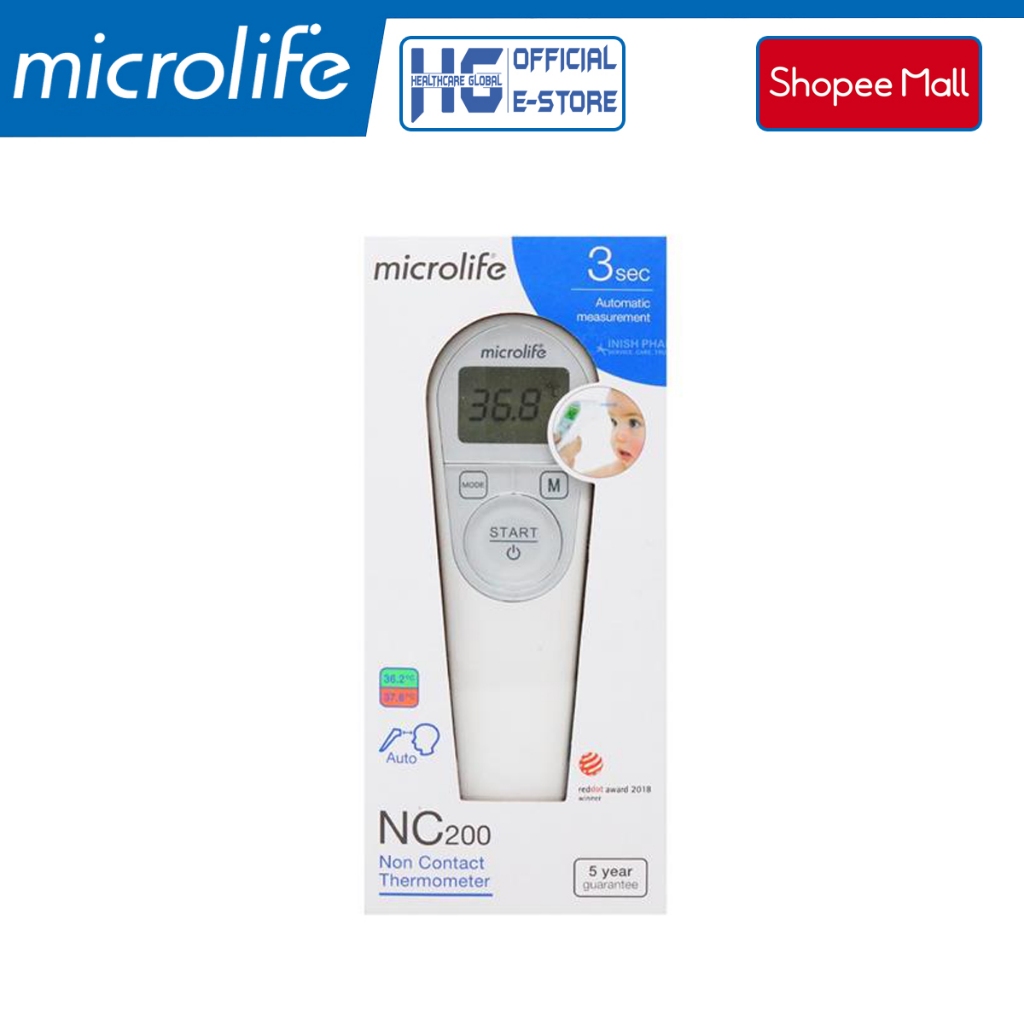 Ảnh Nhiệt Kế Điện Tử Hồng Ngoại Microlife NC200 | Phát Hiện Sốt Nhanh , Độ Chính Xác Cao 3 Trong 1 4