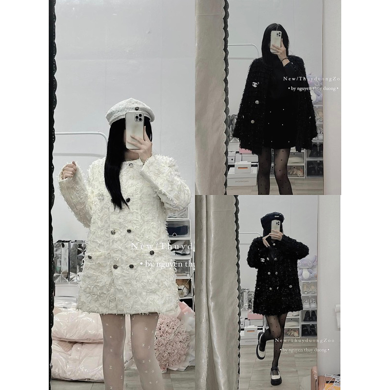 THUYDUONGZOO - ÁO KHOÁC DẠ TWEED KÈM TAG ( ảnh shop chụp )