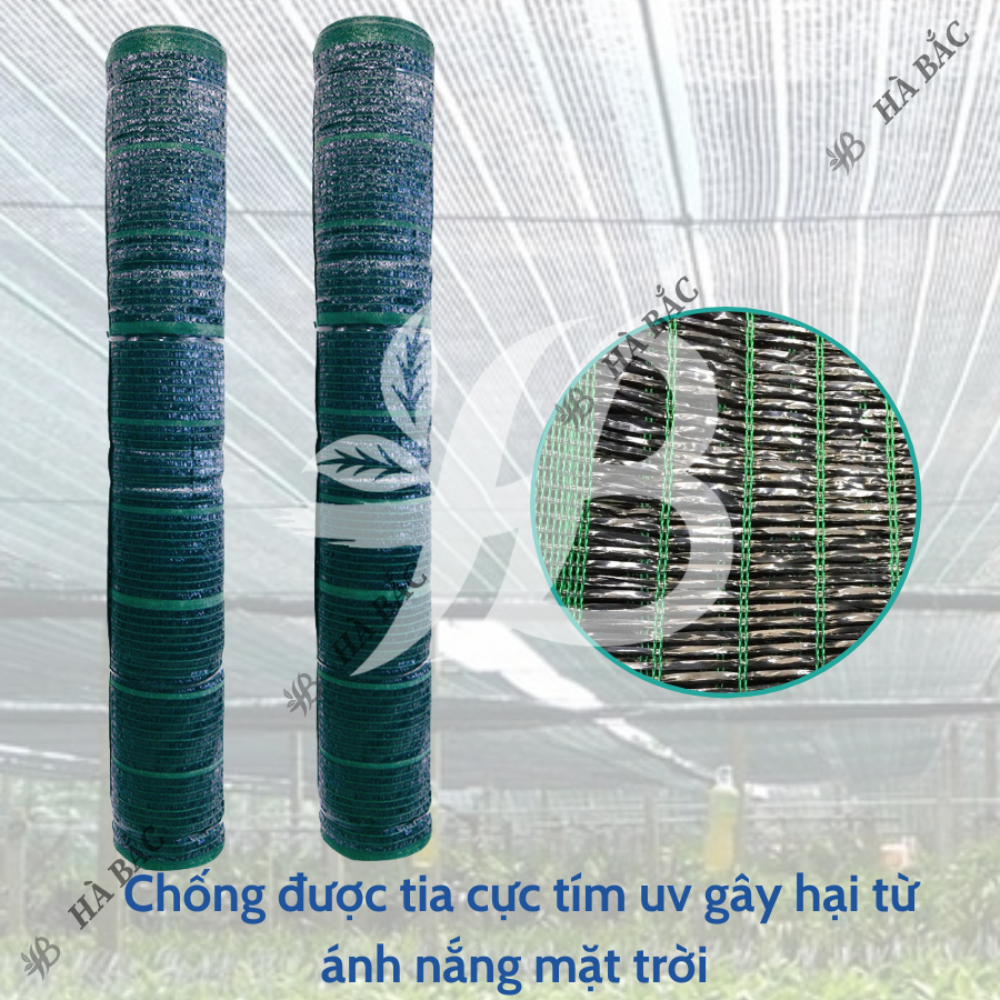 Lưới Che Nắng Thái Lan Khổ 1M, 1M5, 2M, 3M, 4Mét Màu Xanh/Đen Goldbell (Chuông Vàng) Độ Che Phủ 60% - BÁN THEO 1 MÉT TỚI