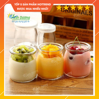 Hũ Thủy Tinh Làm Sữa Chua Có Nắp LOẠI 1