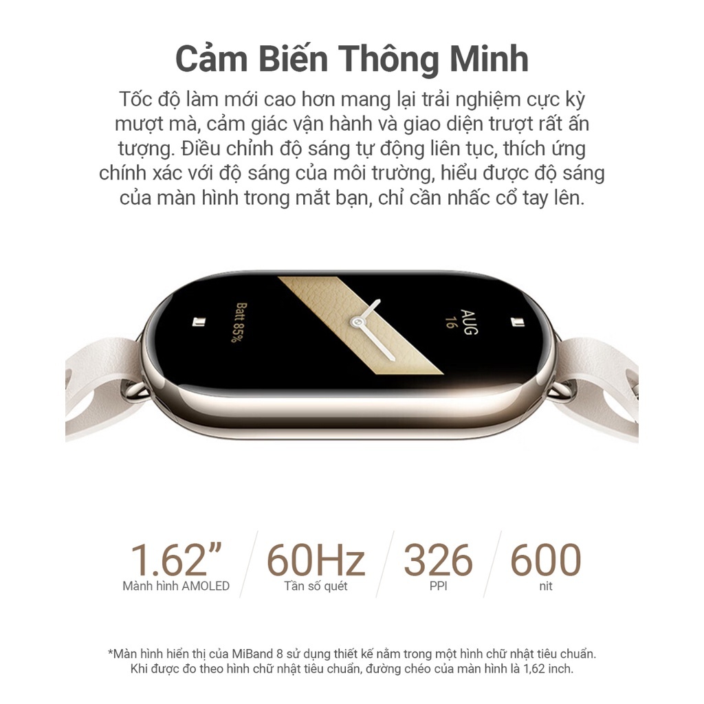 Ảnh Vòng Đeo Tay Thông Minh Xiaomi Miband 8 / Miband 9 Theo Dõi Sức Khỏe, Bản Quốc Tế - Hàng Chính Hãng 4