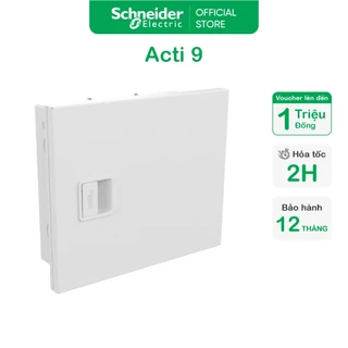 Tủ điện kim loại âm tường Acti9 - 6/ 8/ 12 Module - 2 lớp cửa - IP30 - Schneider Electric - A9HESN06 A9HESN08 A9HESN12
