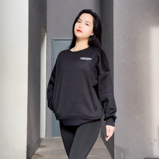 Áo Sweater SR18 Tay Phồng Form Boxy Chất Nỉ Bông Dầy Dặn Form Rộng Nữ Nhiều Màu Gladimax