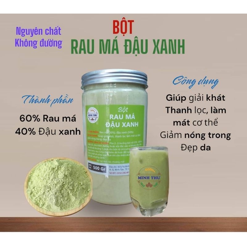 Bột Rau má đậu xanh nguyên chất, không đường 250gr ~ 500gr | Shopee ...