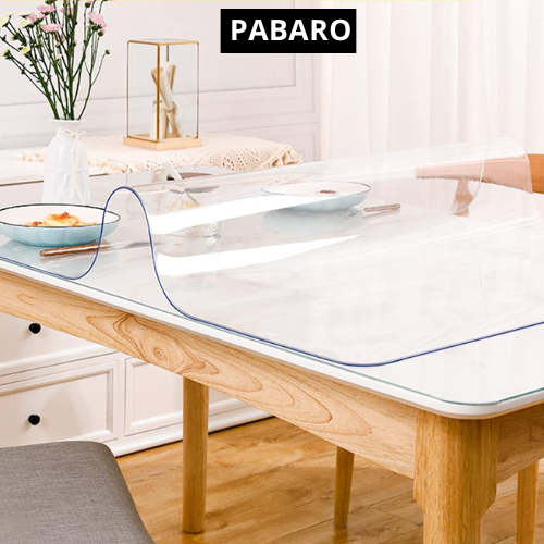 Thảm nhựa trong suốt trải bàn pvc dày 2mm Pabaro tấm trải bàn nhựa thảm trải bàn nhựa pvc