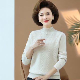 Áo len thoải mái cho mẹ trung niên 40 tuổi trong mùa thu đông,áo len nữ trung niên