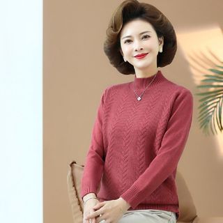 Áo len thoải mái cho mẹ trung niên 40 tuổi trong mùa thu đông,áo len nữ trung niên
