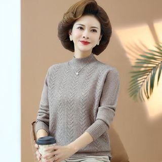 Áo len thoải mái cho mẹ trung niên 40 tuổi trong mùa thu đông,áo len nữ trung niên