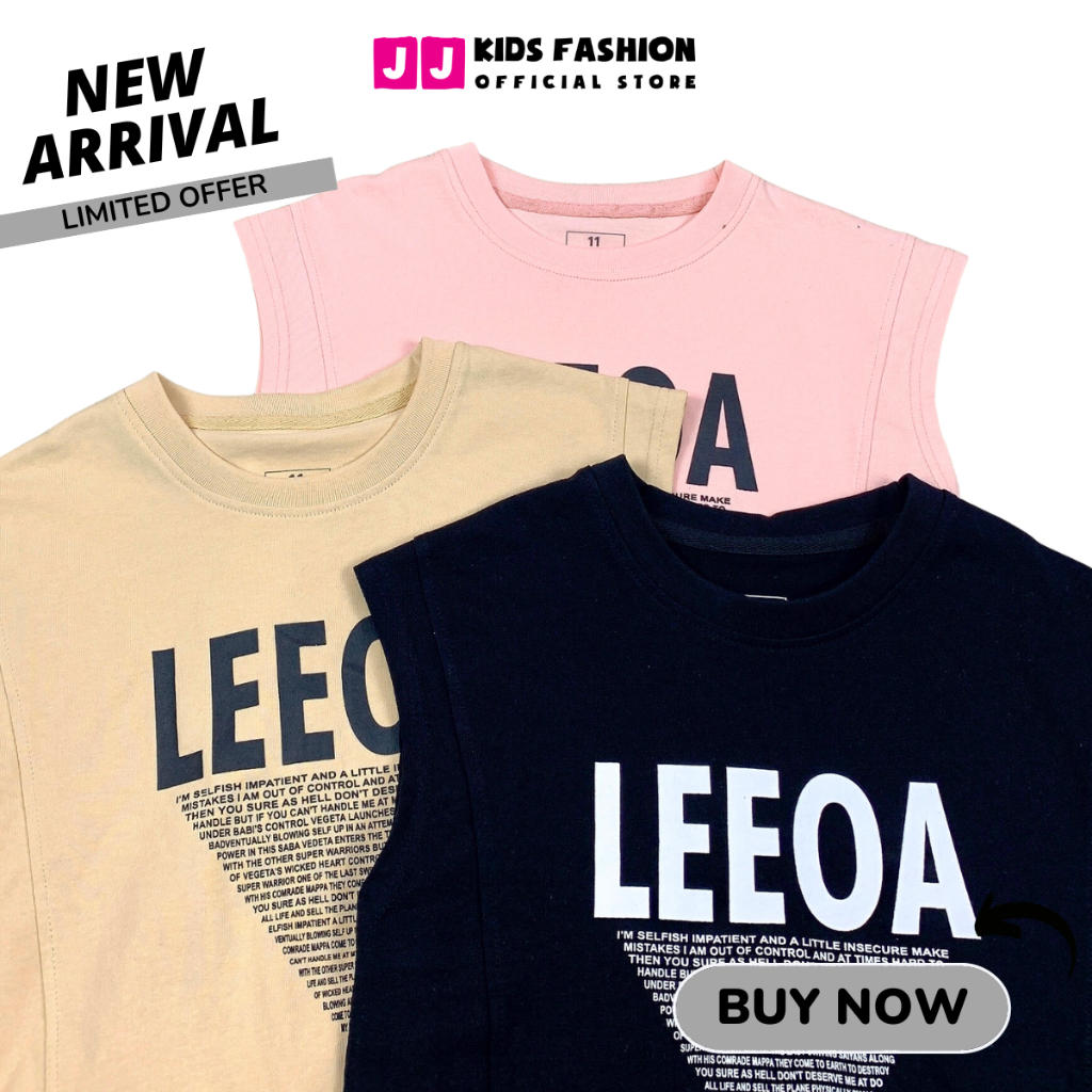 Đầm Maxxi bé gái, váy mùa hè cho bé JJ Kids in chữ LEEOA cá tính cho trẻ em 7,8,9,10,11,12 tuổi