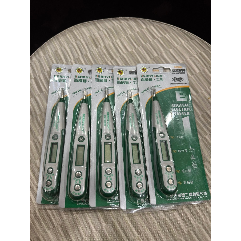 Bút Thử Điện Điện Tử Hiệu Berrylion Chính Hãng có màn hình LCD hiện số, đo thông mạch, kiểm tra điện