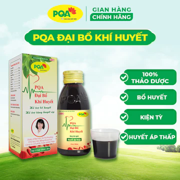 PQA ĐẠI BỔ KHÍ HUYẾT: ổn định huyết áp, dùng cho người huyết áp thấp