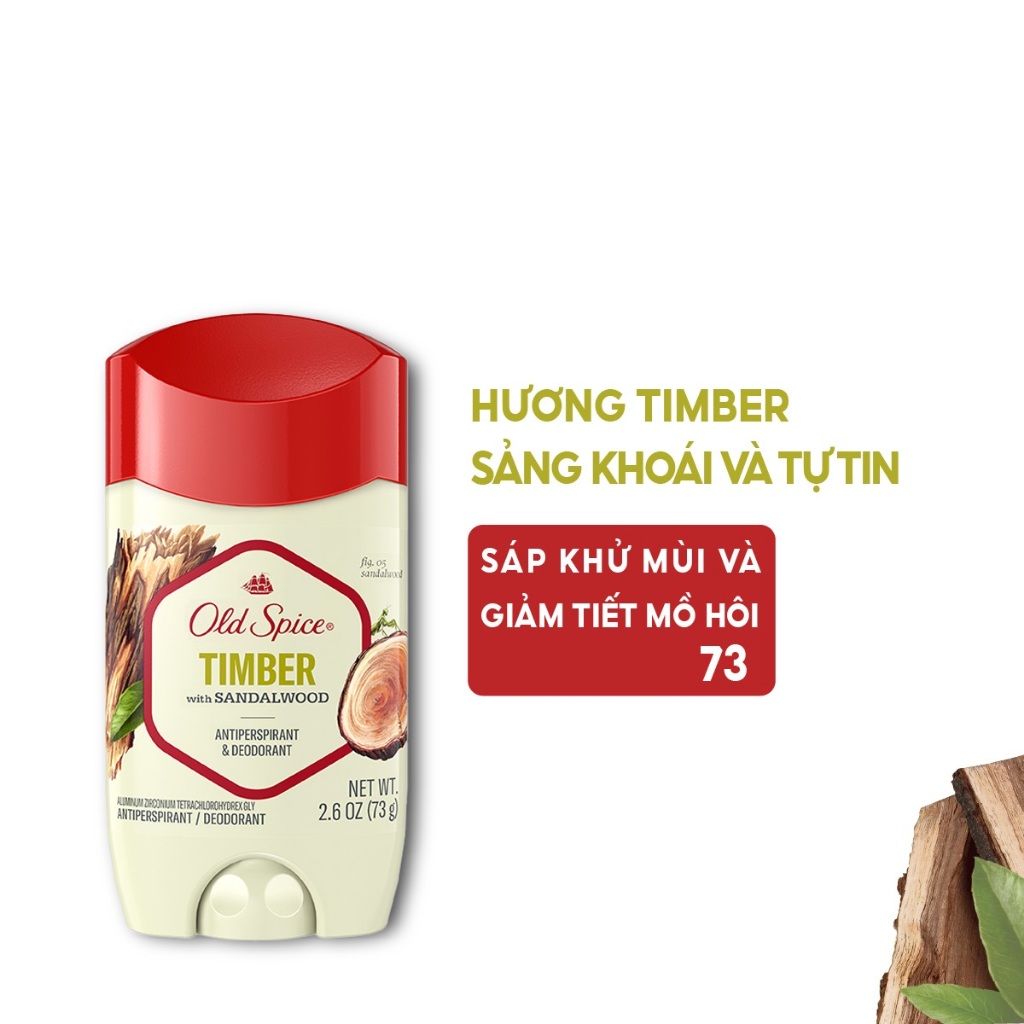 Ảnh Sáp Khử Mùi Old Spice Timber 73g 3