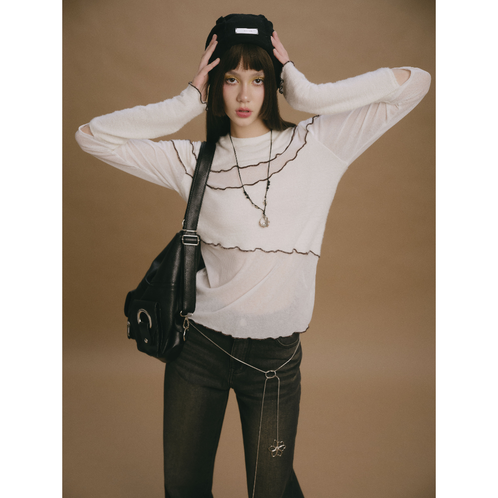 Quần jeans loang dáng suông Remmus cho nữ