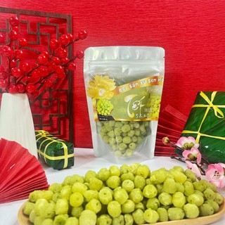 Mứt hạt sen ít đường vị trà xanh matcha Senfarm