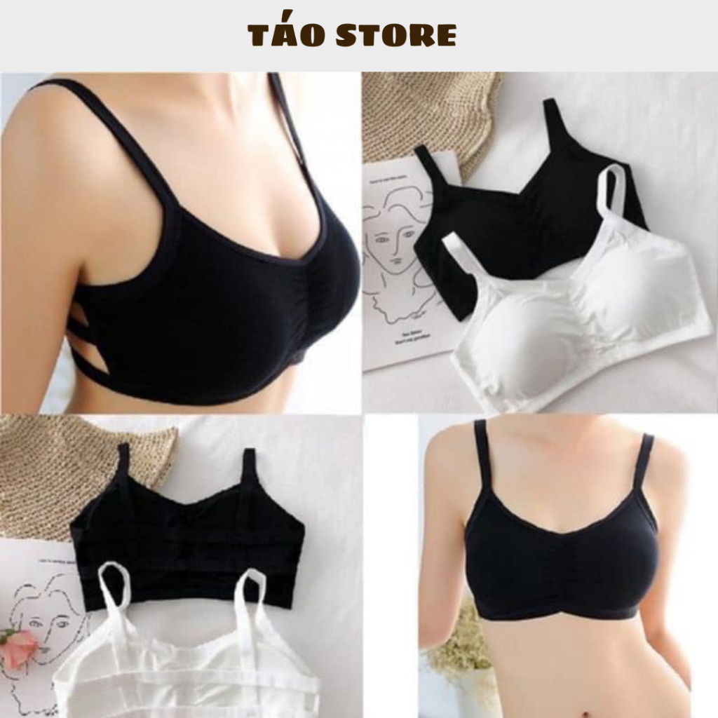 [Br06 ] Áo Bra Lá Học Sinh 3 Dây Ngang Dành Cho Người Dưới 52kg