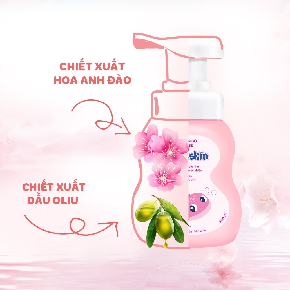 Ảnh Combo Sữa tắm gội và Nước tắm gội thảo dược cho bé Kutieskin - KKT01, STK01 4