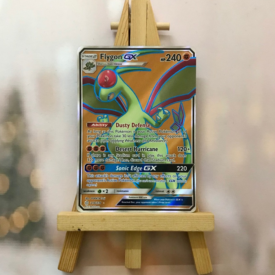 Thẻ hình Pokemon Flygon GX 218/236 Lá bài lẻ Full Art Ultra Rare