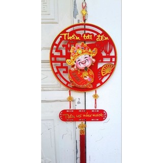 Phụ kiện trang trí thần tài lắc lư decor may mắn ngày tết
