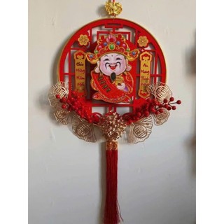 Phụ kiện trang trí thần tài lắc lư decor may mắn ngày tết