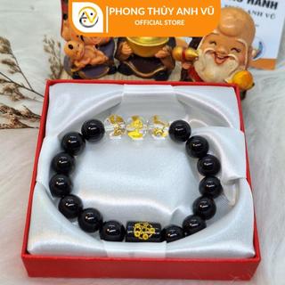 Vòng tay 12 con giáp tam hợp thân tý thìn - size 8 10 12ly - khai quang điểm nhãn - may mắn tài lộc