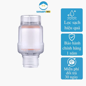 Bộ lọc nước tại vòi bông PP trong suốt, lọc nước vòi sen, vòi nước, máy giặt Suninlife