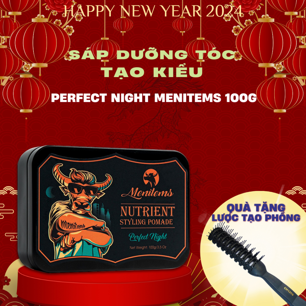 Sáp vuốt tóc MENITEMS Perfect Night giữ nếp, tạo kiểu, tự nhiên đến hơn ...