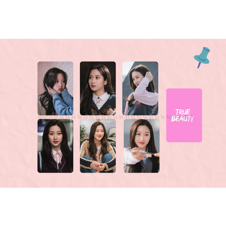 set card bo góc "Vẻ đẹp đích thực" (True beauty)