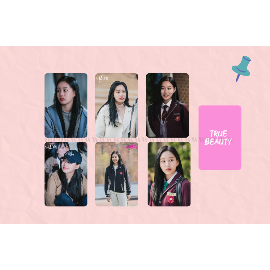 set card bo góc "Vẻ đẹp đích thực" (True beauty)