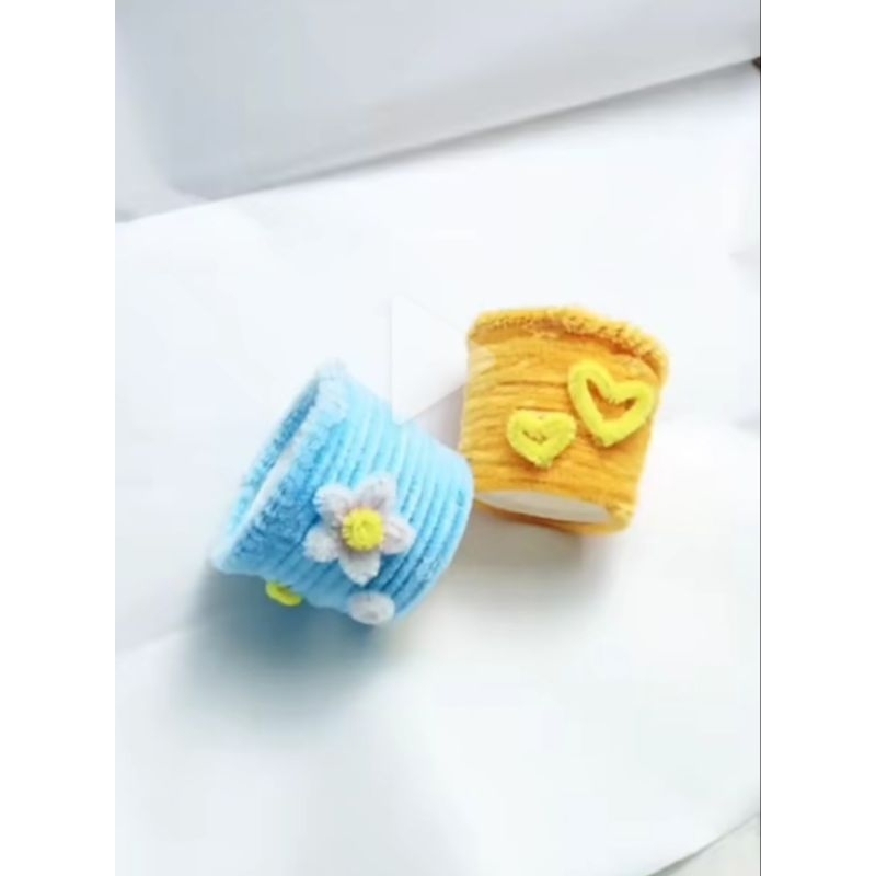 Chậu Bọc Kẽm Nhung  Dùng Cắm Hoa  Kẽm Nhung, Hoa Giấy, Hoa Sáp