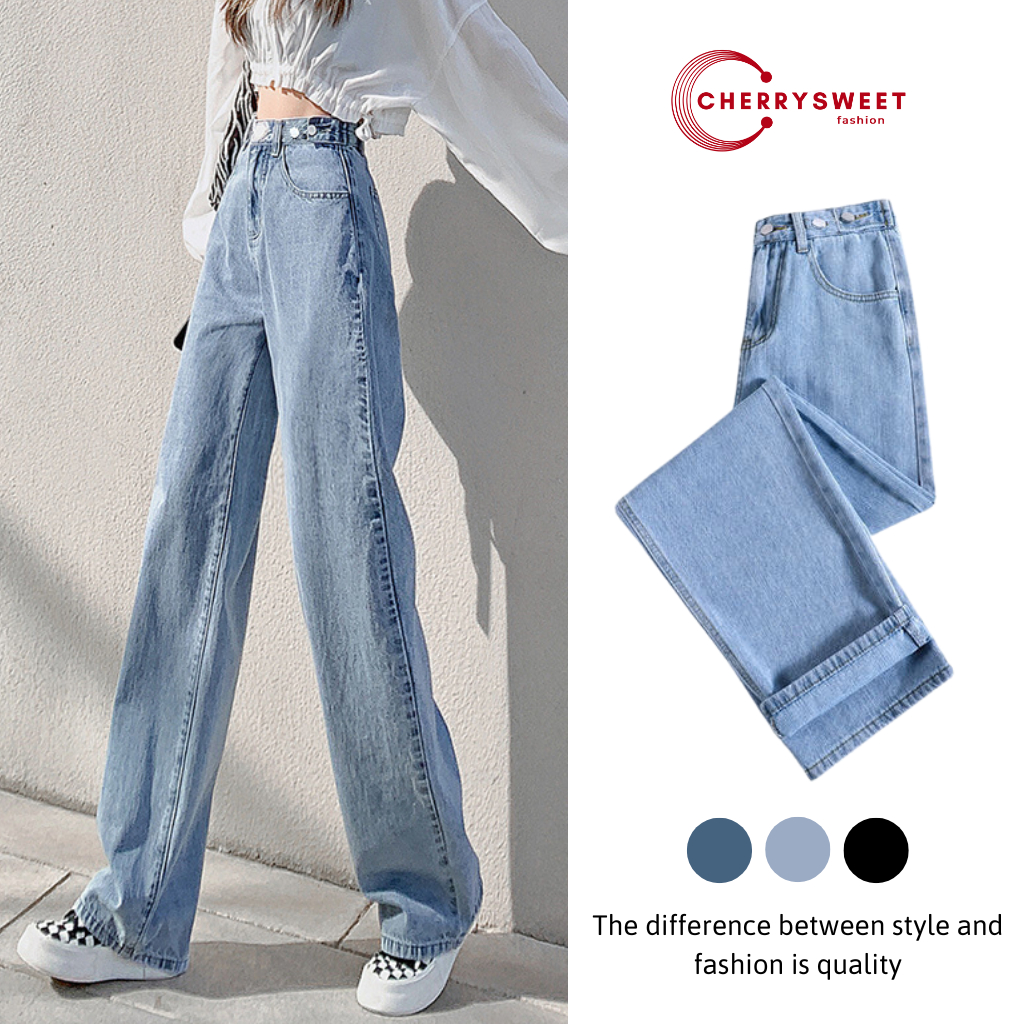 Quần CC jean ống bass đính đá đẹp 8179 main image 1