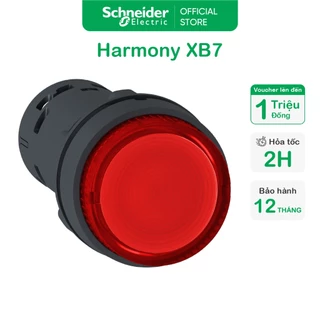 Nút nhấn Nhả Có Đèn LED Phi 22mm 230V Tròn Đỏ - Schneider Electric - XB7NW34M2