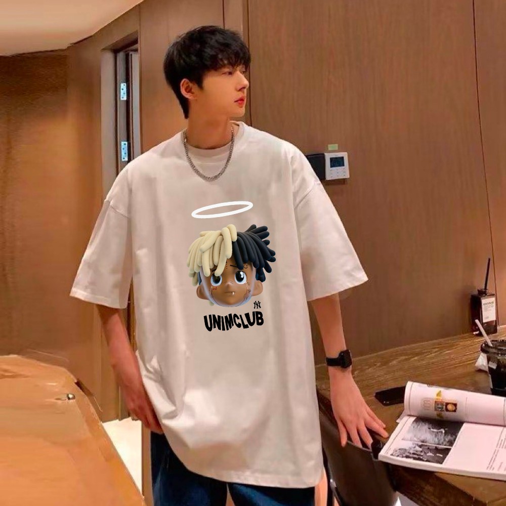 [VẢI 250 GSM] Áo Thun NY & XXXTentacion Boy Black Rapstar Unisex Cao Cấp 100% Cotton Định Lượng Vải 250 GSM Co Giãn