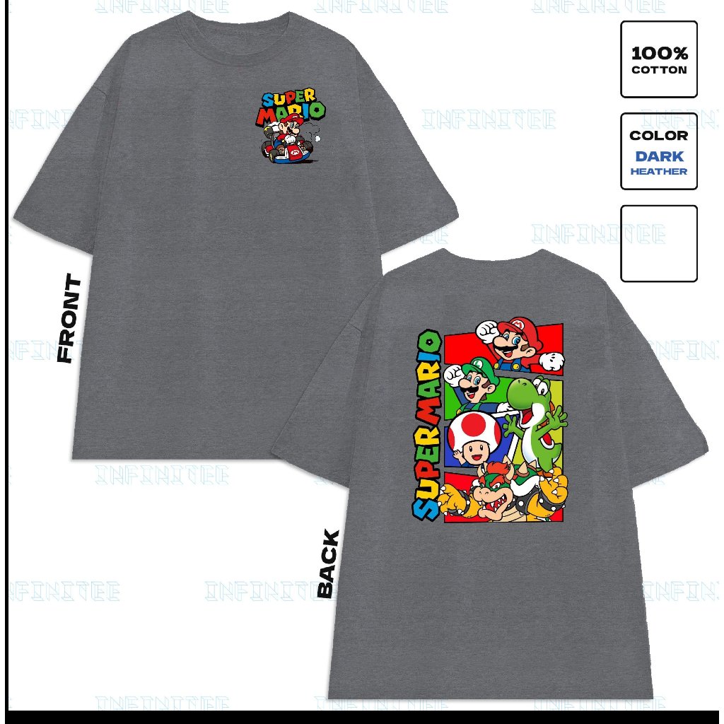 Áo thun INFINITEE Fni24004, Thun 100% Cotton - form rộng Unisex.