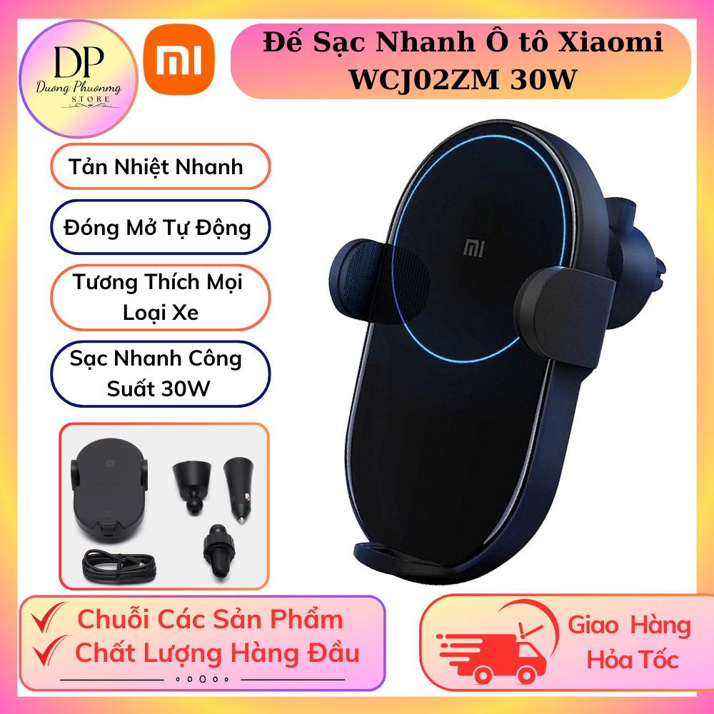Đế Sạc Nhanh Không Dây Kiêm Giá Đỡ Điện Thoại Ô Tô Xiaomi 30W - WCJ02ZM ...