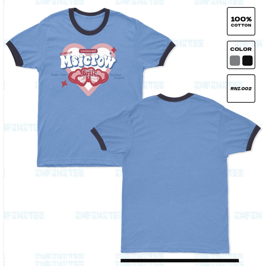 Áo thun INFINITEE Fni24008, Thun 100% Cotton - form rộng Unisex.