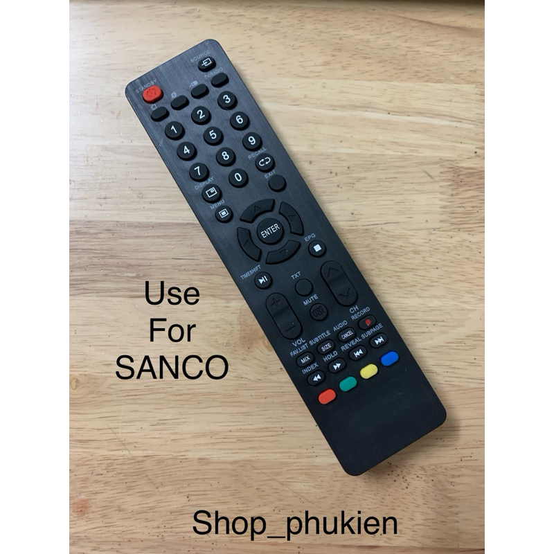 Remote điều khiển tivi led Sanco (mẫu 2) | Shopee Việt Nam