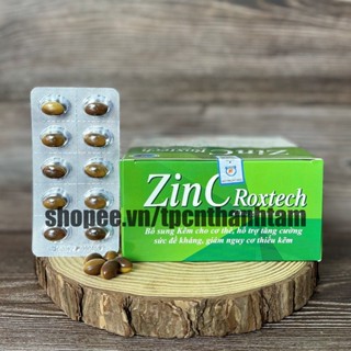 Viên uống tăng đề kháng ZinC Roxtech bổ sung kẽm hỗ trợ tăng cường hệ ...