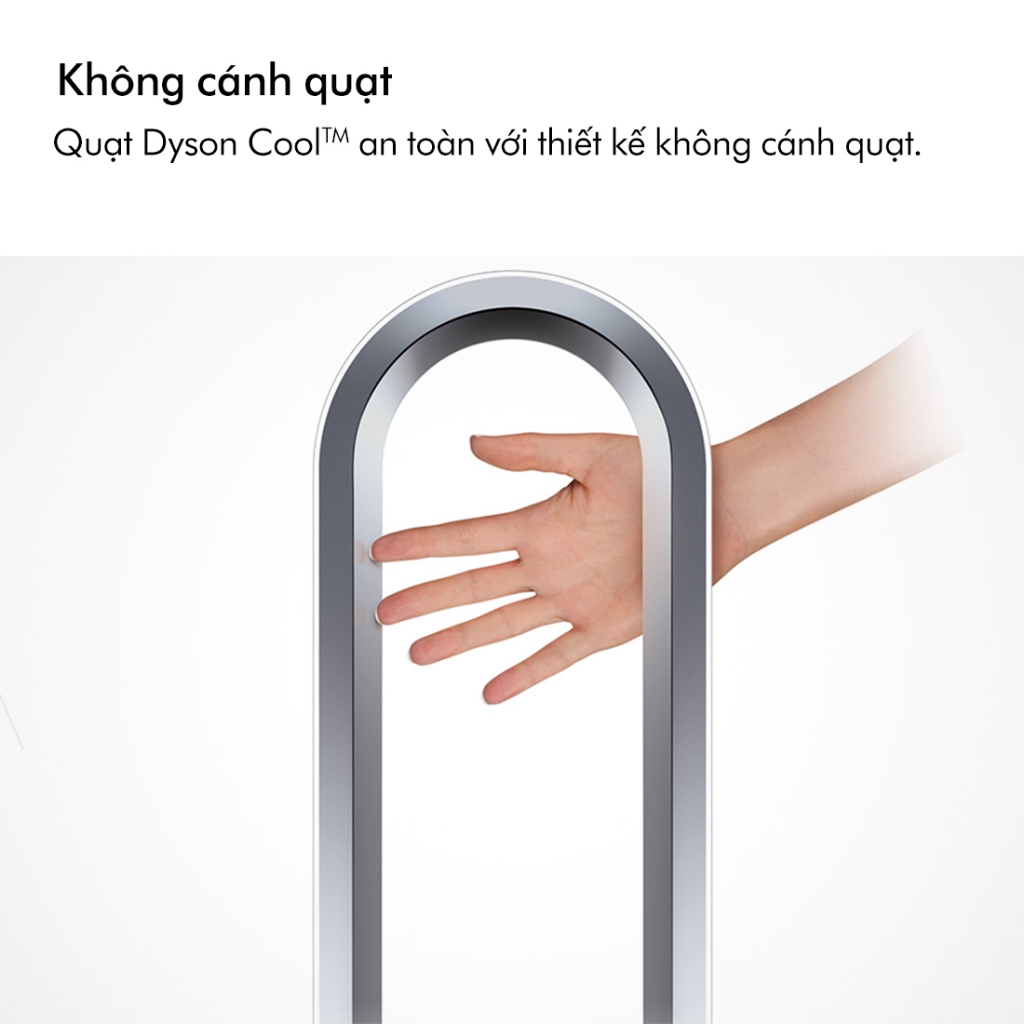 Ảnh Quạt không cánh Dyson Cool™ AM07 (Trắng Bạc) 4