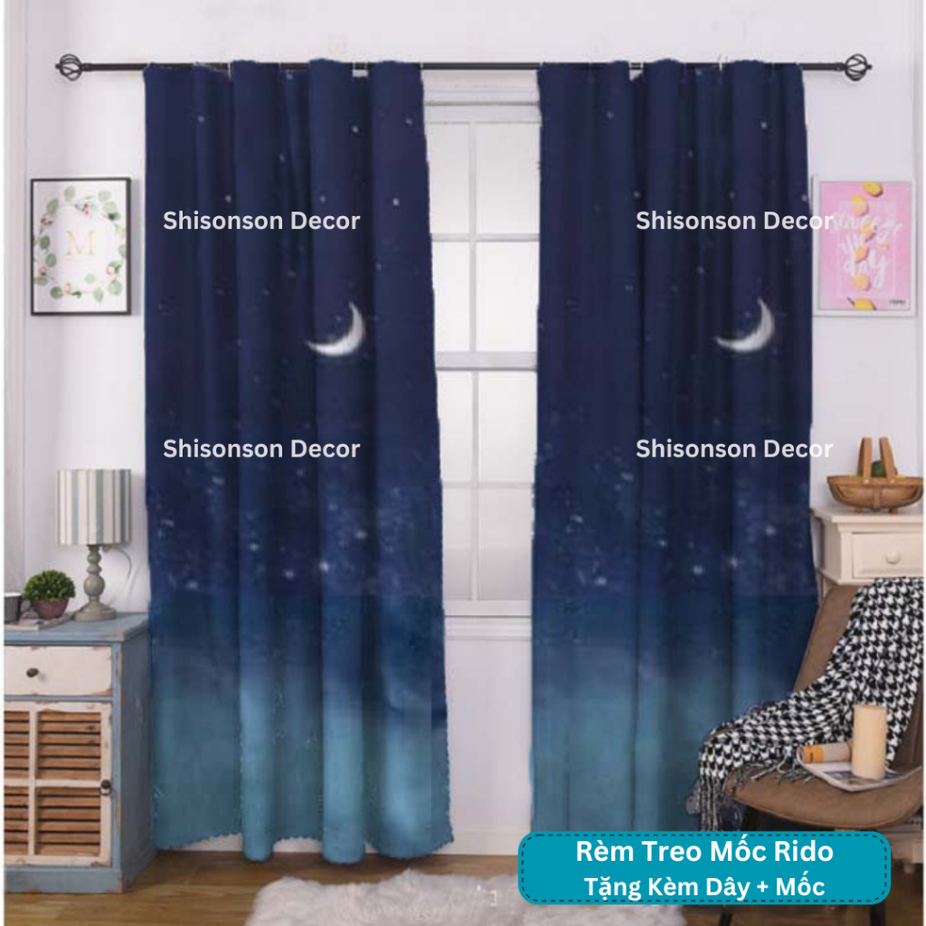 Rèm RIDO Ngăn Phòng, Che Gác Trọ Với Nhiều Kích Thước Chodori | Shopee ...