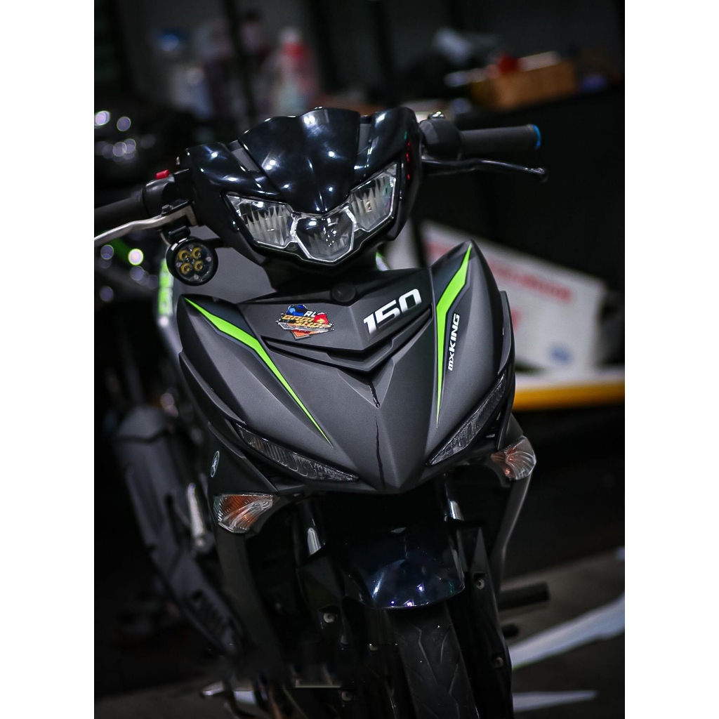 tem rời exciter 150 rc đen xanh nhám , tem 3 lớp bền màu | Shopee Việt Nam